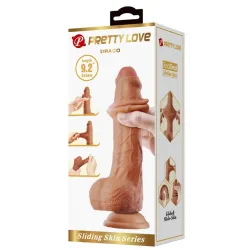 Pretty Love Gode Réaliste DRACO 16 x 4.5cm Marron
